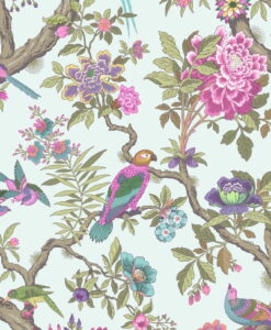 Fountainebleau Wallpaper by Cole & Son in Blue