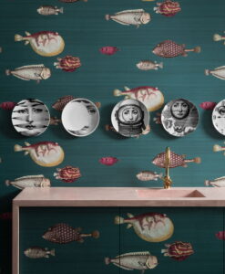 Cole and Son Acquario Wallpaper from the Fornasetti Wallpaper Collection