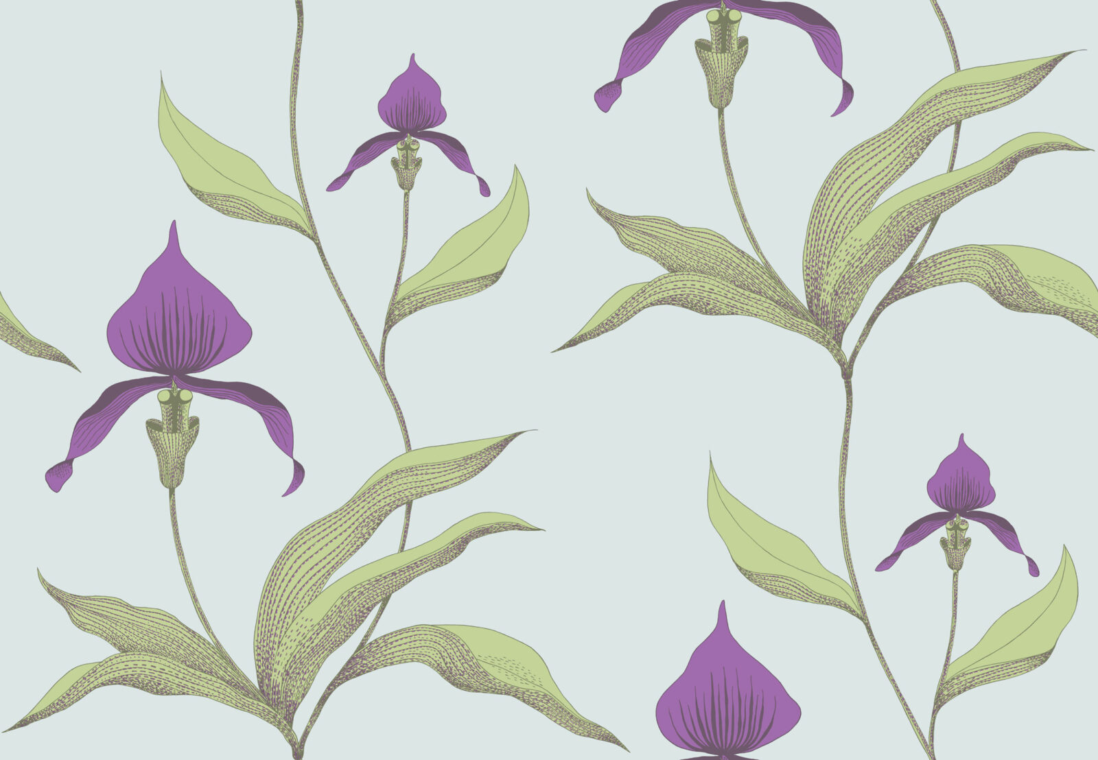 Orchid Wallpaper Sample | Silk Interiors Wallpaper Australia