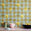 Arance Wallpaper by Fornasetti in Lemon