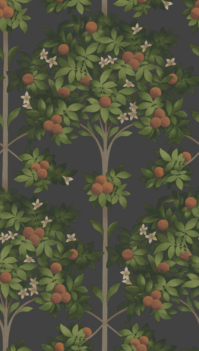 Orange Blossom Wallpaper Sample | Silk Interiors Wallpaper Australia