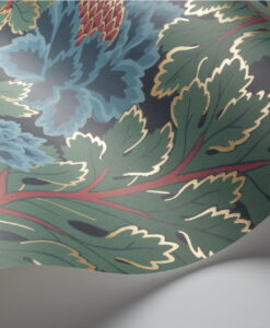 Aurora Wallpaper by Cole & Son in Petrol and Teal