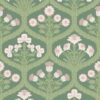 116/3009 Floral Kingdom - Ballet Slipper & Leaf Green on Forest