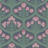 116/3010 Floral Kingdom - Rose & Forest on Charcoal