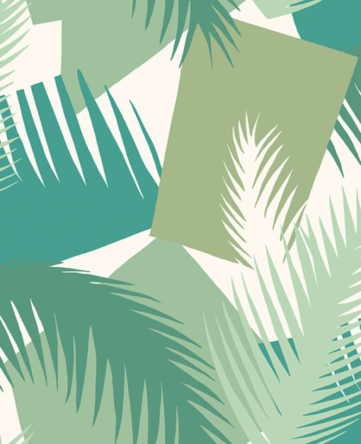 Deco Palm Wallpaper in Green by Cole & Son