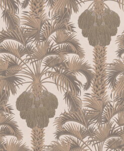 Hollywood Palm Wallpaper in Rose Gold
