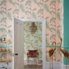 Cole & Son's Palm Leaves wallpaper in pink