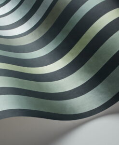 Cole and Son Wallpaper Samples Carousel Stripe Wallpaper in Green