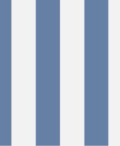 Glastonbury Stripe Wallpaper in Blue by Cole & Son