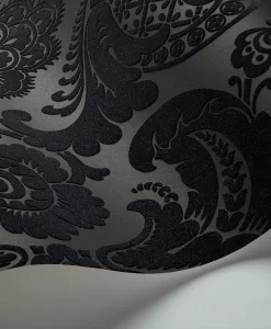 Petrouchka Flocked Damask Wallpaper by Cole & Son