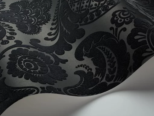 Petrouchka Flocked Damask Wallpaper by Cole & Son