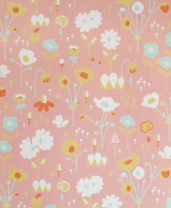 Bloom Wallpaper in Pink - by Majvillan