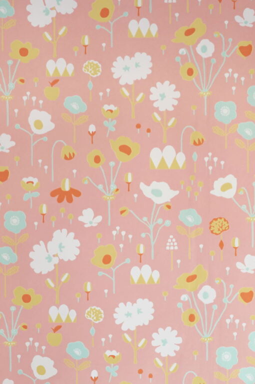 Bloom Wallpaper in Pink - by Majvillan