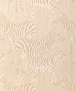 Safari Stripes Wallpaper by Majvillan in Dusty Beige
