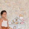 Dollhouse Wallpaper by Majvillan in Wool White