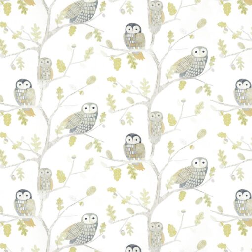 Little Owl wallpaper from the Book of Little Treasures by Harlequin in Kiwi