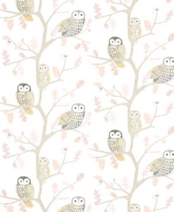 Little Owl wallpaper from the Book of Little Treasures by Harlequin in Powder