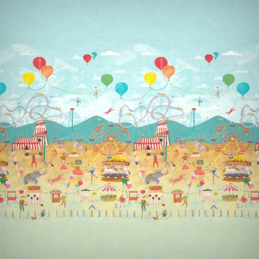 Life's a Circus wallpaper mural from the Book of Little Treasures by Harlequin
