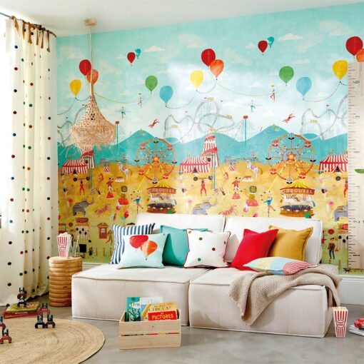 Life's a Circus wallpaper mural from the Book of Little Treasures by Harlequin