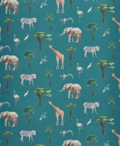 Safari Park wallpaper in Reef by Prestigious Textiles