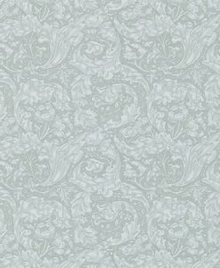 Bachelors Button Wallpaper by Morris & Co in Silver - swatch