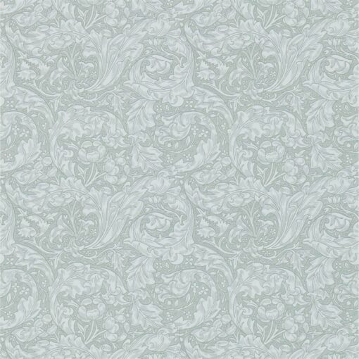 Bachelors Button Wallpaper by Morris & Co in Silver - swatch