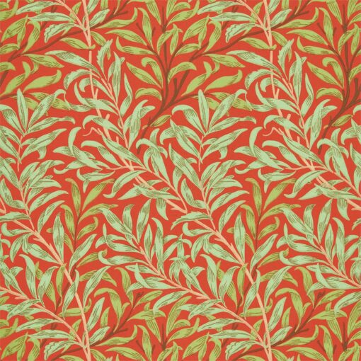 Willow Bough Wallpaper in Tomato & Olive