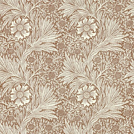 Marigold Wallpaper in Chocolate and Cream