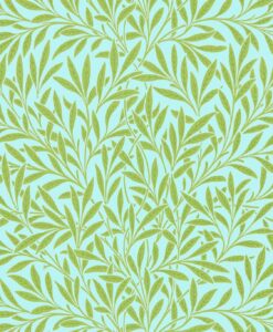 Willow Wallpaper by Morris & Co in Sky & Leaf