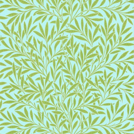 Willow Wallpaper by Morris & Co in Sky & Leaf
