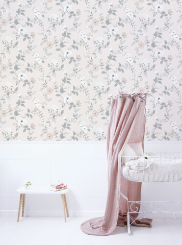 Symphony of Roses Wallpaper in Pink | Silk Interiors Wallpaper Australia