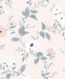 Symphony of Roses Wallpaper in Pink by