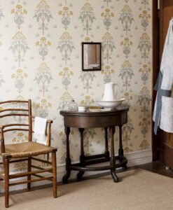 Meadow Sweet Wallpaper by Morris & Co in Gold and Slate