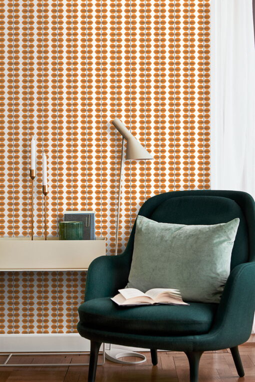 Bersa Wallpaper by Borastapeter in Orange