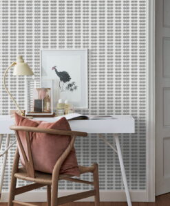 Bersa Wallpaper in Grey by Borastapeter