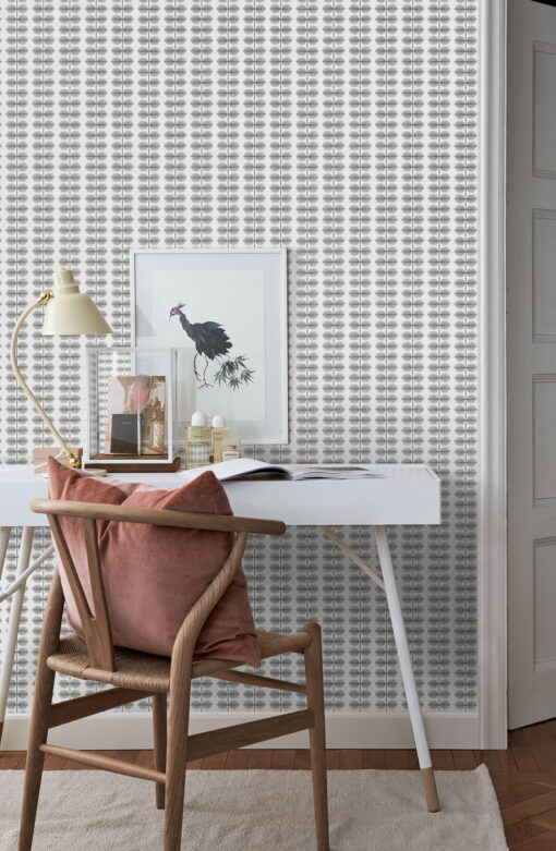 Bersa Wallpaper in Grey by Borastapeter
