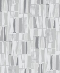 Retro Wallpaper by Borastapeter in Grey