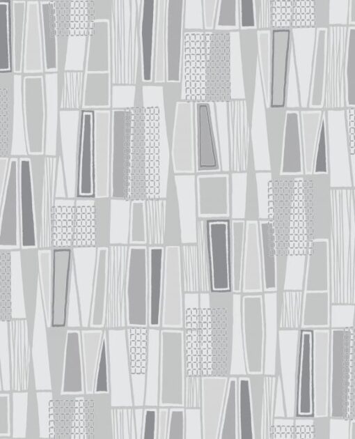 Retro Wallpaper by Borastapeter in Grey