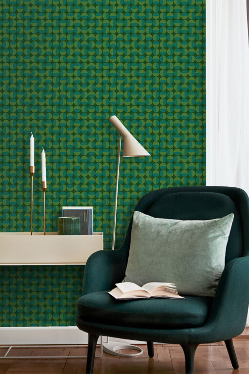 Vertigo Wallpaper by Borastapeter in Green
