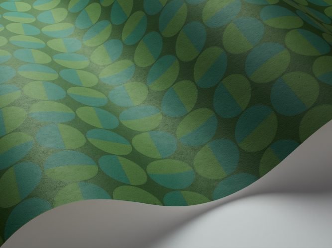 Vertigo - Green | Silk Interiors Wallpaper Australia