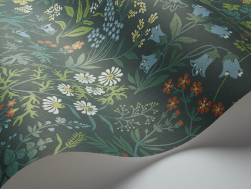 Flora Wallpaper by Borastapeter - Dark Multi