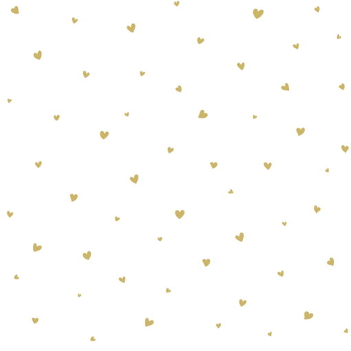Lovely Hearts Wallpaper - Gold Hearts on White Wallpaper by Lilipinso