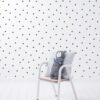 Playful Dots Wallpaper in Black and White