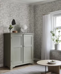 Pine Wallpaper by Sandberg in Grey -