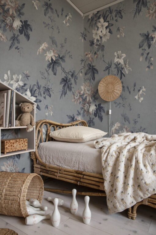 Faded Passion by Sandberg Wallpaper in Misty Blue
