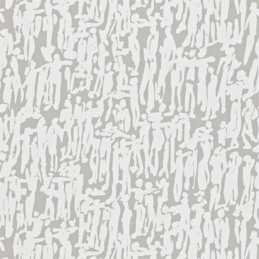 People wallpaper by Harlequin in Pewter and Chalk