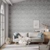 Aurelia Wallpaper in French Grey & Silver by Harlequin Wallpaper