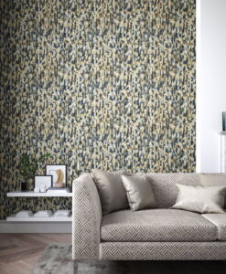 Fade Wallpaper by Harlequin in Ink and Bronze