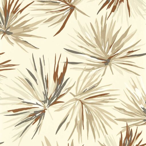 Acuba Wallpaper by Harlequin in Bronze, Sediment and Pearl