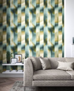 Oscillation Wallpaper by Harlequin Wallpaper in Adriatic and Sand